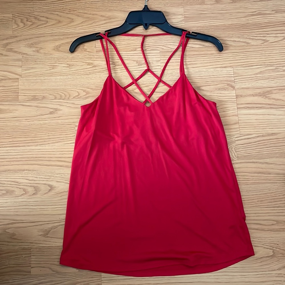 Socialite Red Strappy Top